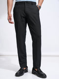 Highlander Men Charcoal Slim Fit Solid Casual Trouser - Charcoal - Image 1