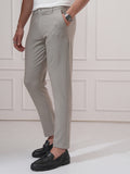 Highlander Men Tan Slim Fit Solid Casual Trouser - Tan - Image 1
