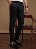 Highlander Men Charcoal Slim Fit Checked Casual Trouser - Charcoal - Image 1