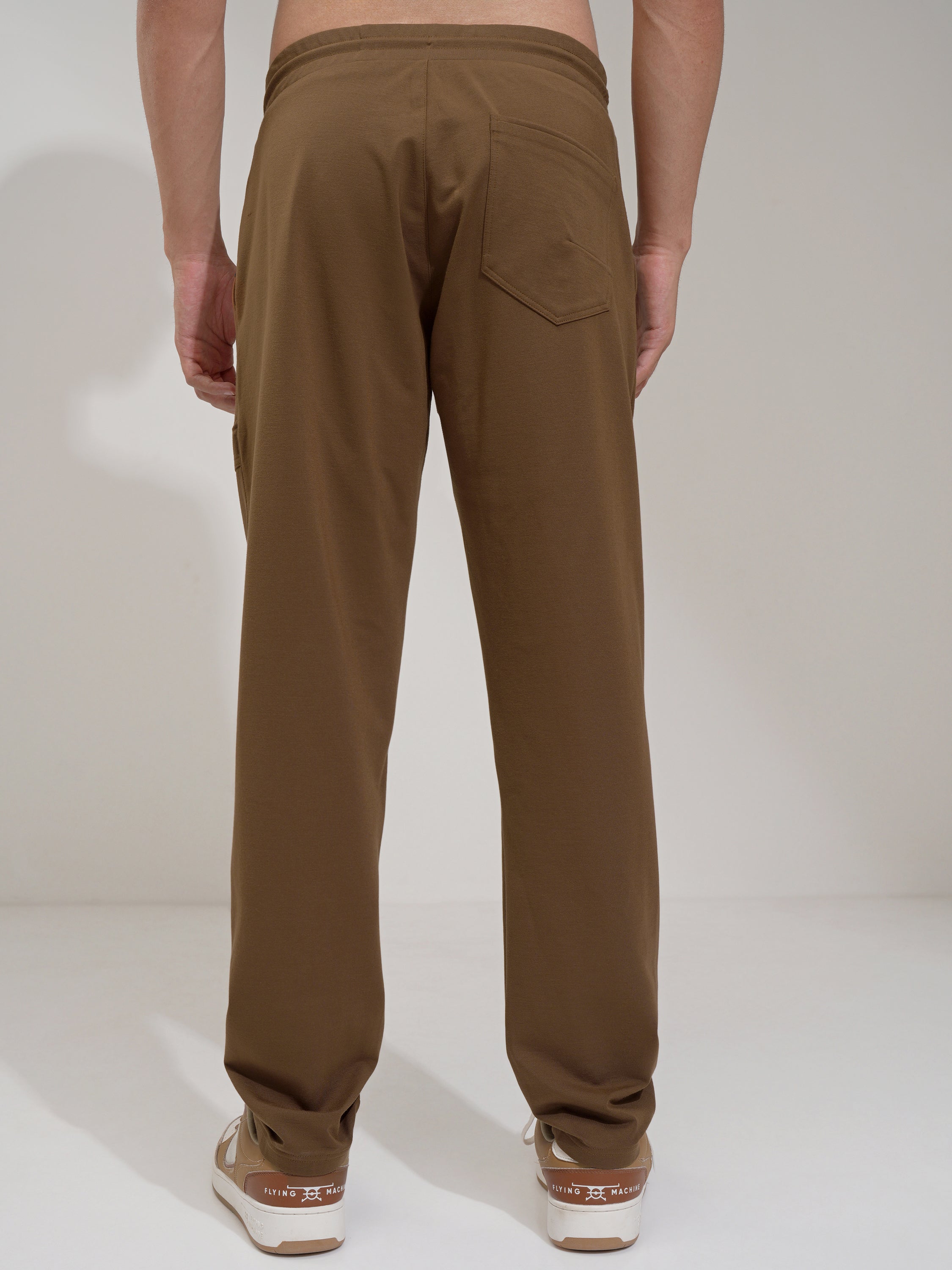 Highlander Men Brown Relaxed Fit Solid Cargo - Brown - Image 3