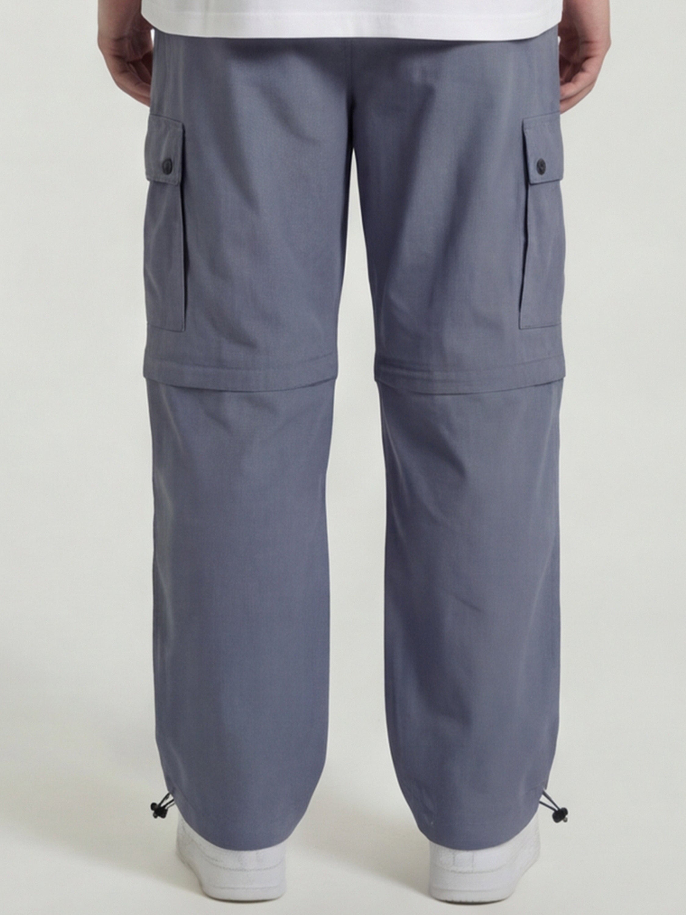 Highlander Men Grey Relaxed Fit Solid Cargos - Grey - Image 3