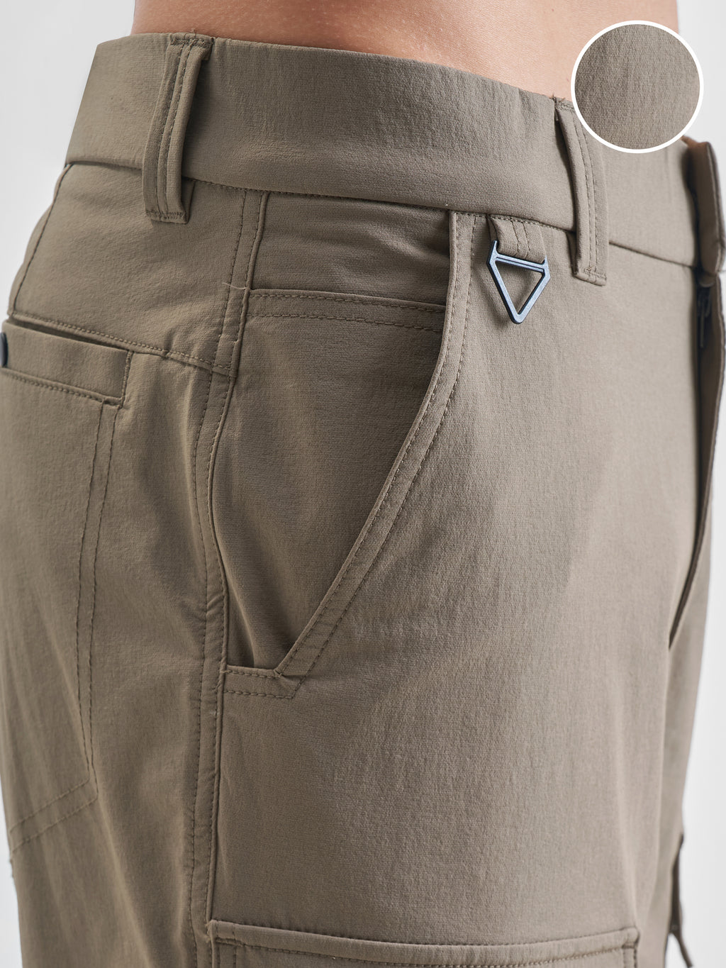 Highlander Men Pink Relaxed Fit Solid Cargos - Pink - Image 5