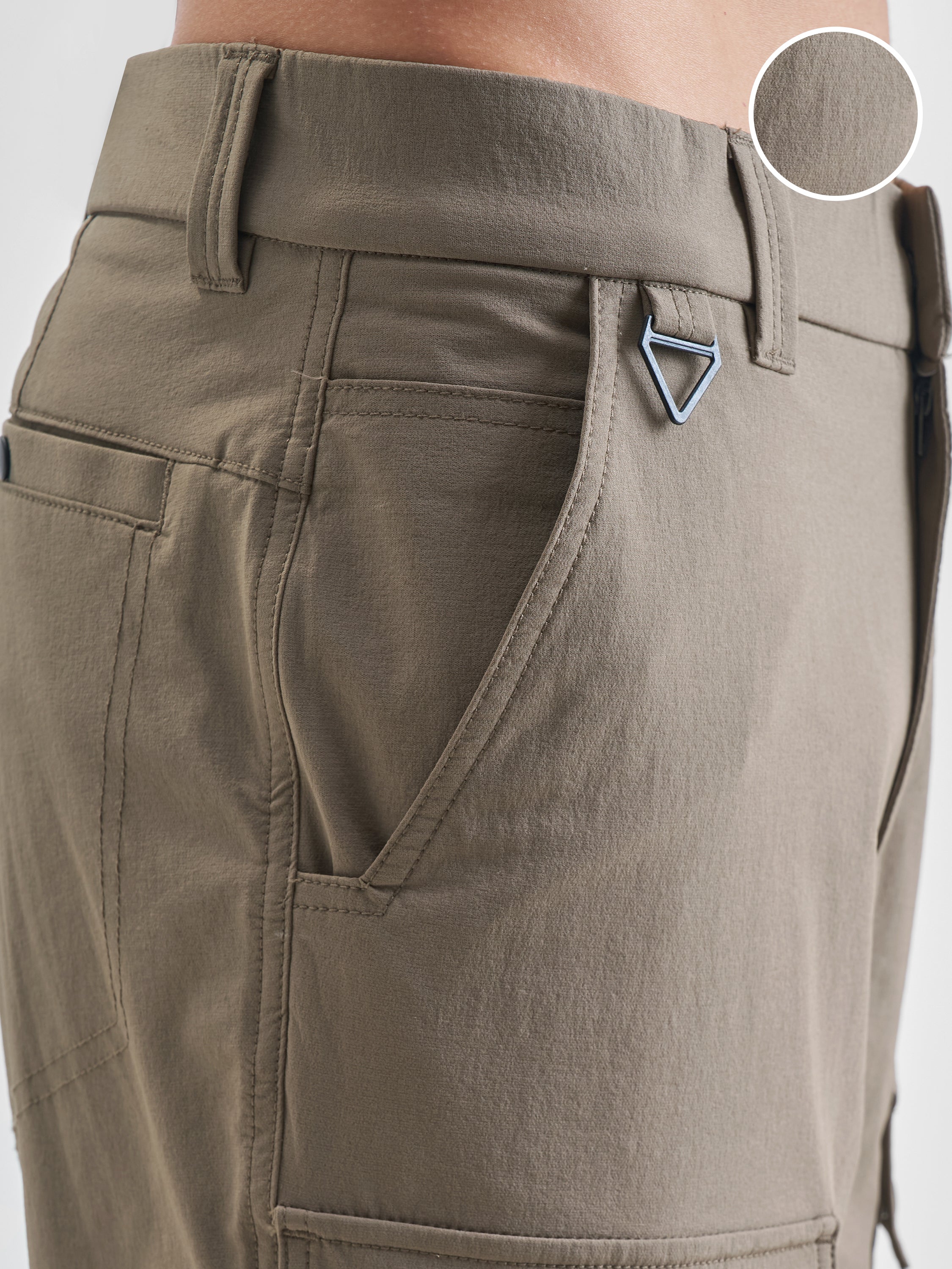 Highlander Men Pink Relaxed Fit Solid Cargos - Pink - Image 5