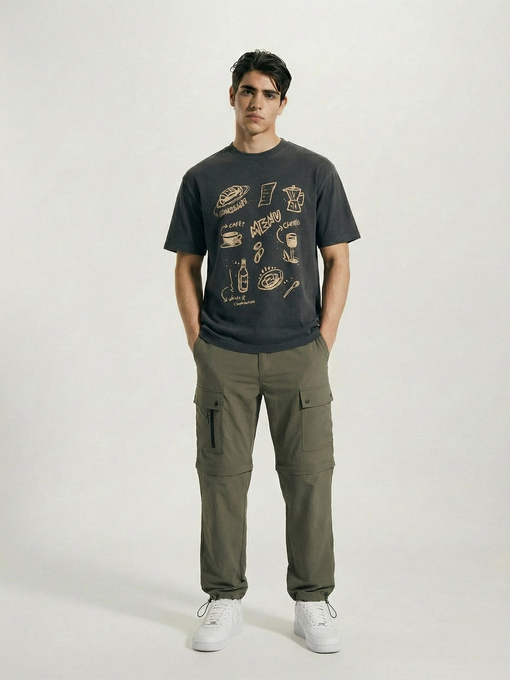 Highlander Men Olive Relaxed Fit Solid Regular Trouser - Olive - Image 2