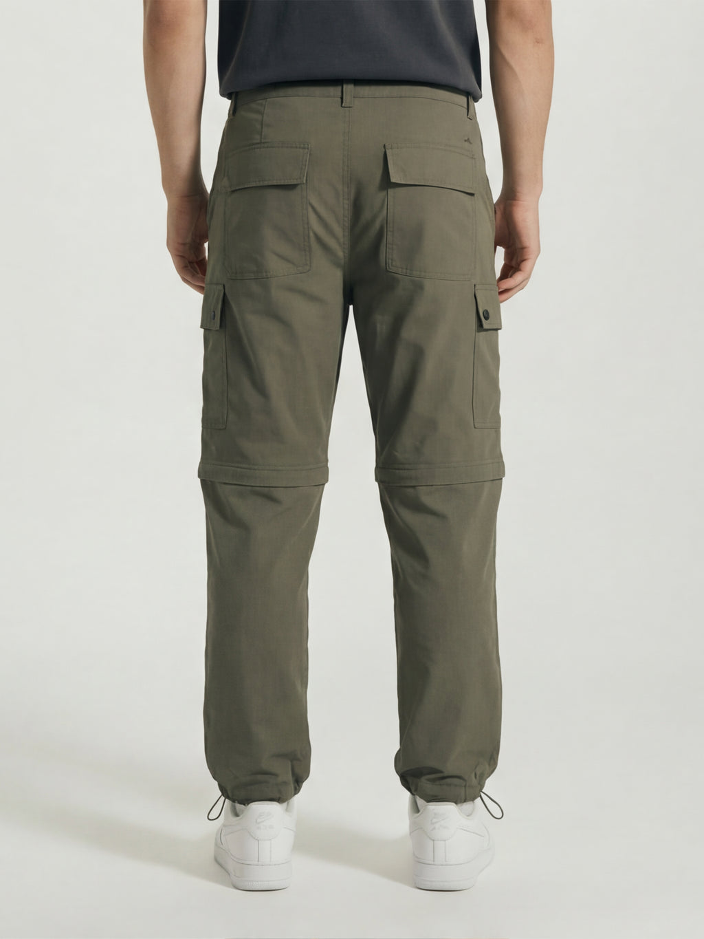 Highlander Men Olive Relaxed Fit Solid Regular Trouser - Olive - Image 3