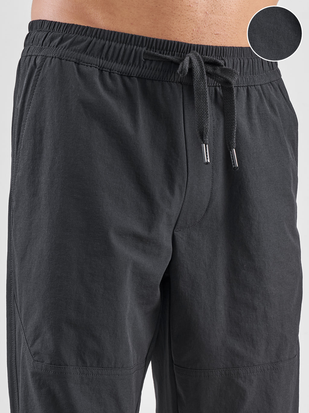 Highlander Men Black Relaxed Fit Solid Regular Trouser - Black - Image 5