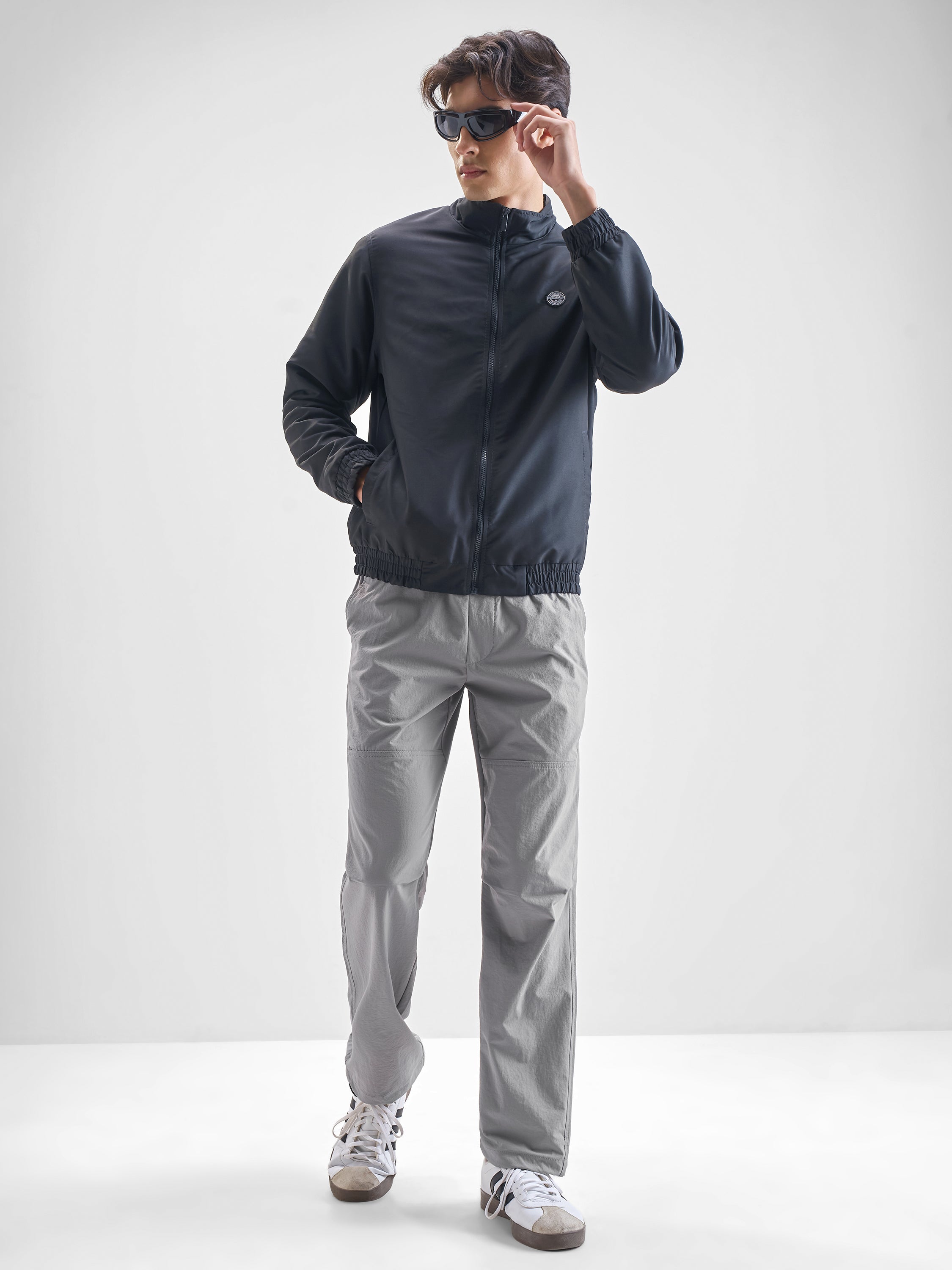 Highlander Men Grey Relaxed Fit Solid Regular Trouser - Grey - Image 2