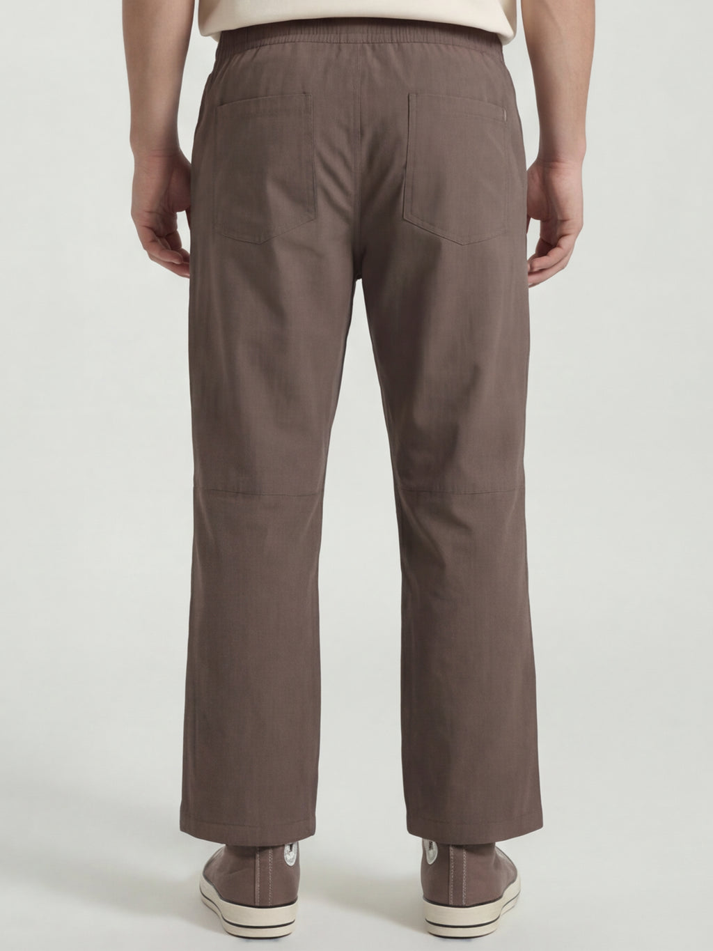 Highlander Men Brown Relaxed Fit Solid Cargos - Brown - Image 3