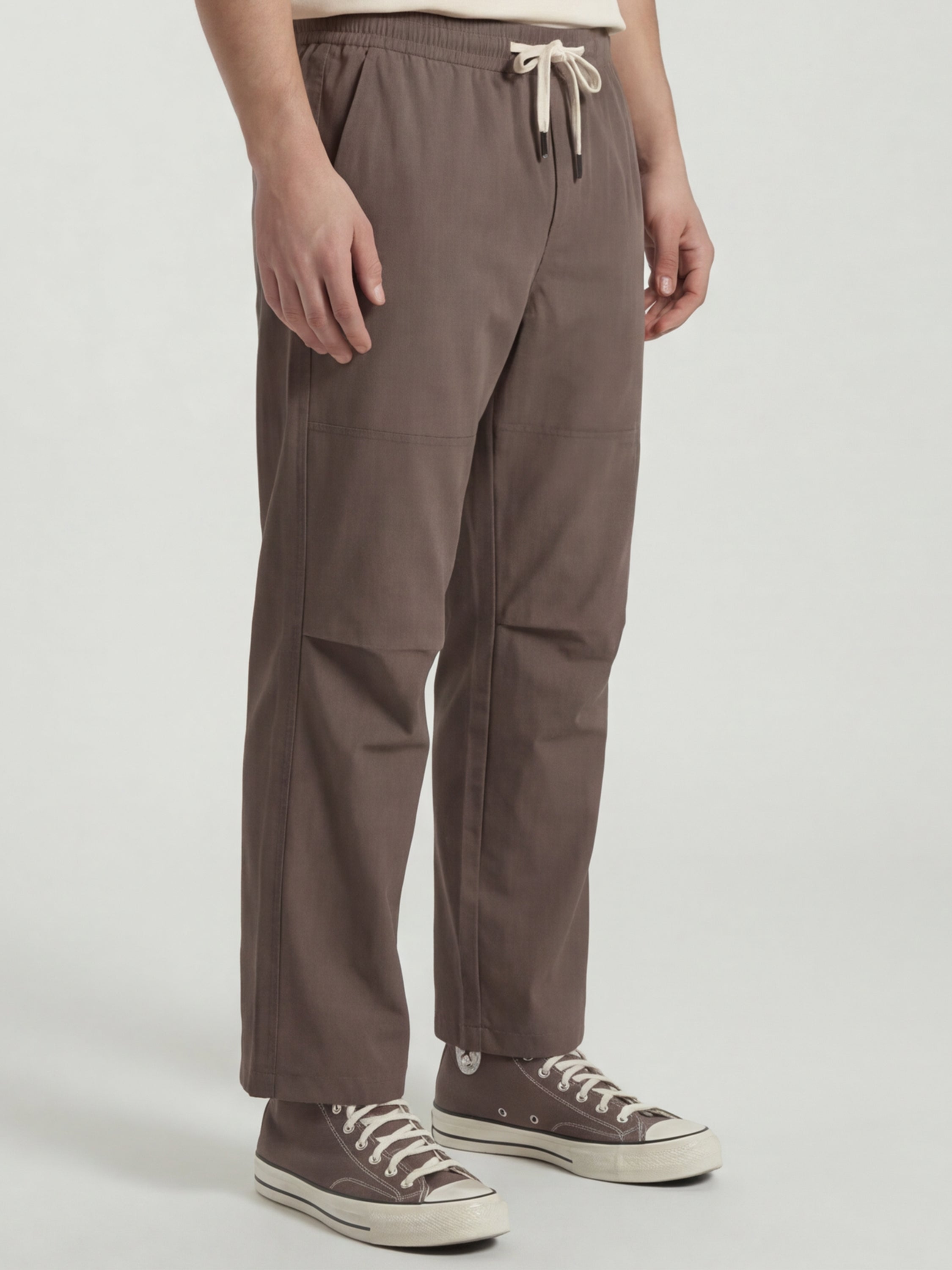 Highlander Men Brown Relaxed Fit Solid Cargos - Brown - Image 4