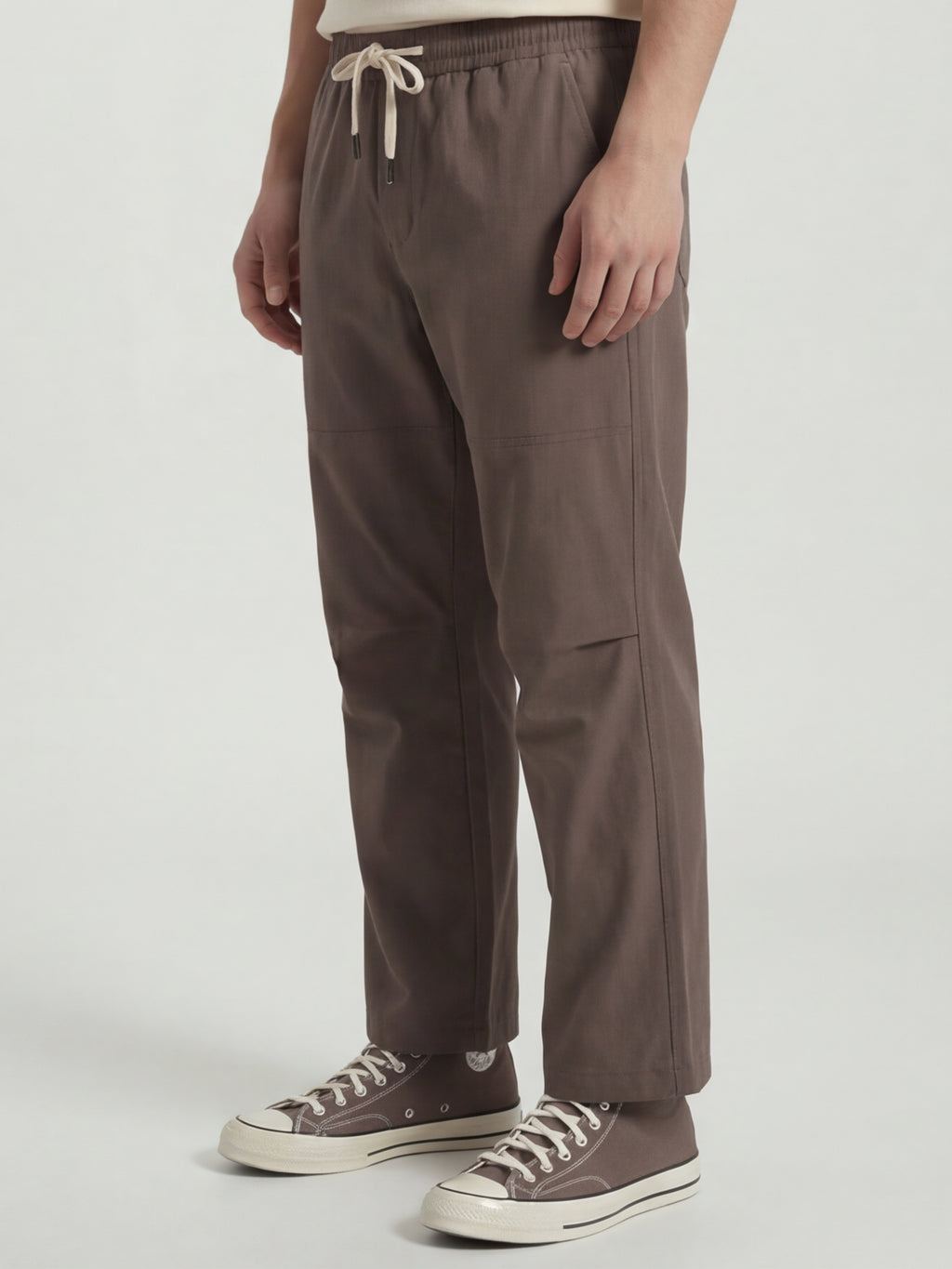 Highlander Men Brown Relaxed Fit Solid Cargos - Brown - Image 6