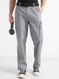 Highlander Men Grey Relaxed Fit SOlid Cargo - Grey - Image 1