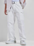 Highlander Men White Relaxed Fit Solid Cargos - White - Image 1