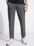 Highlander Men Grey Relaxed Fit Solid Casual Trouser - Grey - Image 1
