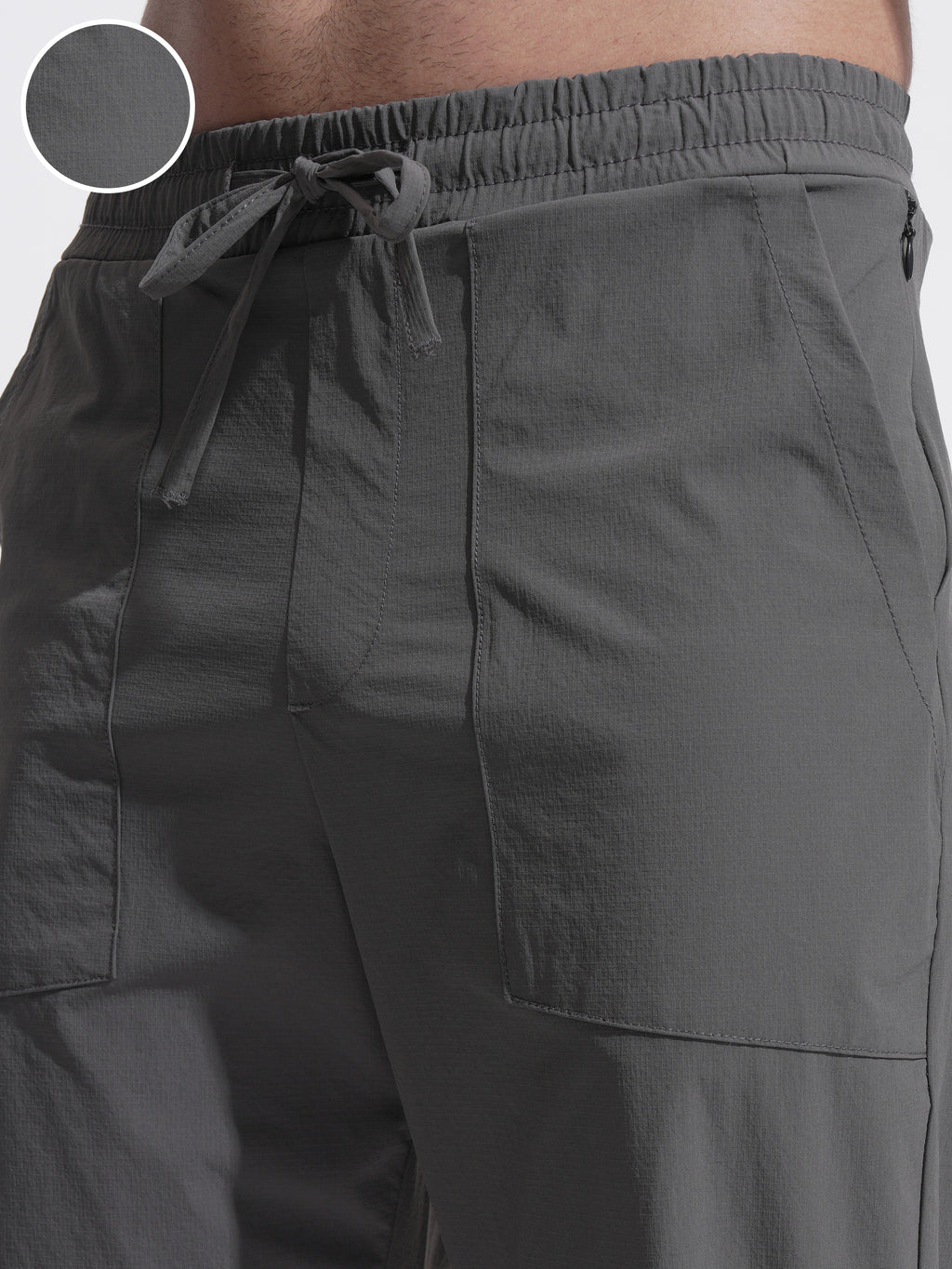 Highlander Men Grey Relaxed Fit Solid Casual Trouser - Grey - Image 5