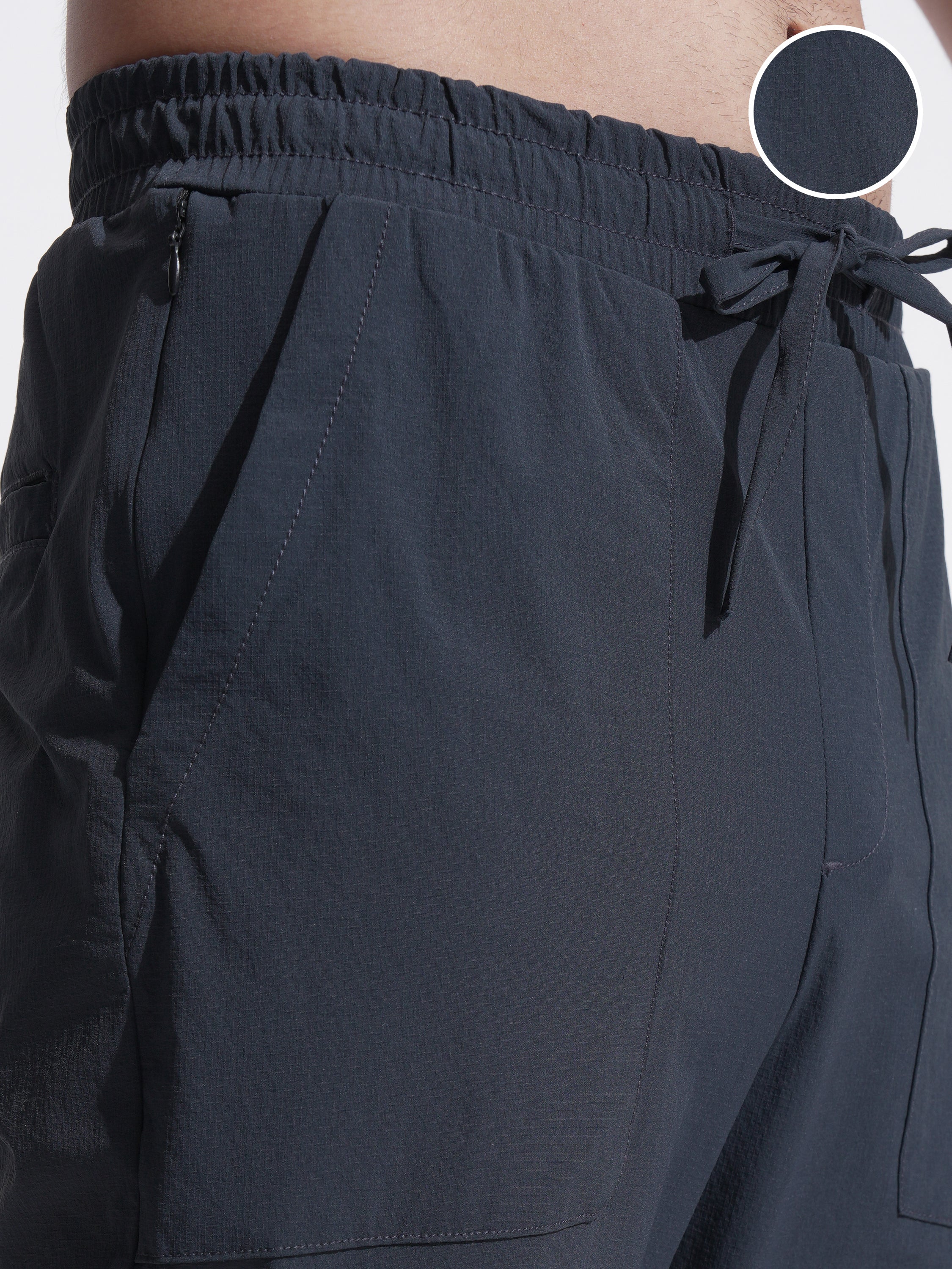 Highlander Men Blue Relaxed Fit Solid Casual Trouser - Blue - Image 5