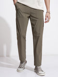 Highlander Men Brown Relaxed Fit Solid Casual Trouser - Brown - Image 1