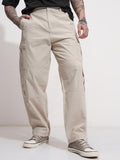 Highlander Men Grey Loose Fit Solid Cargo - Grey - Image 1