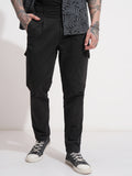 Highlander Men Black Regular Fit Solid Cargo - Black - Image 1
