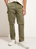 Highlander Men Brown Relaxed Fit Solid Cargo - Brown - Image 1