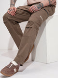 Highlander Men Brown Relaxed Fit Solid Cargo - Brown - Image 1