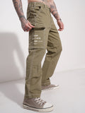 Highlander Men Brown Relaxed Fit Solid Cargo - Brown - Image 1