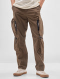 Highlander Men Brown Relaxed Fit Solid Cargos - Brown - Image 1