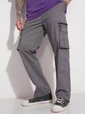 Highlander Men Grey Relaxed Fit Solid Cargo - Grey - Image 1