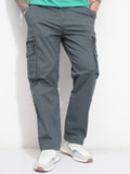 Highlander Men Grey Relaxed Fit SOlid Cargo - Grey - Image 1