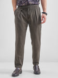 Highlander Men Olive Regular Fit Solid Trouser - Olive - Image 1