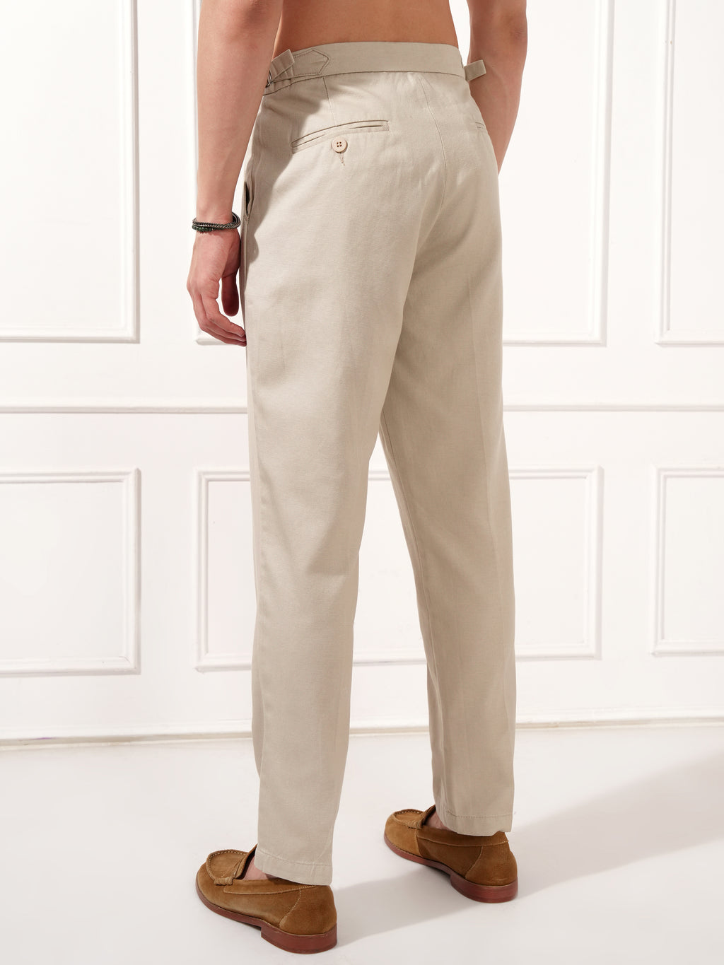 Highlander Men Grey Relaxed Fit Solid Casual Trouser - Grey - Image 3