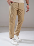 Highlander Men Taupe Relaxed Fit Solid Casual Trouser - Taupe - Image 1