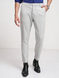 Highlander Men Grey Slim Fit Solid Formal Trouser - Grey - Image 1