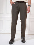 Highlander Men Khaki Slim Fit Solid Casual Trouser - Khaki - Image 1