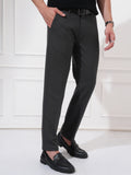 Highlander Men Charcoal Slim Fit Solid Casual Trouser - Charcoal - Image 1