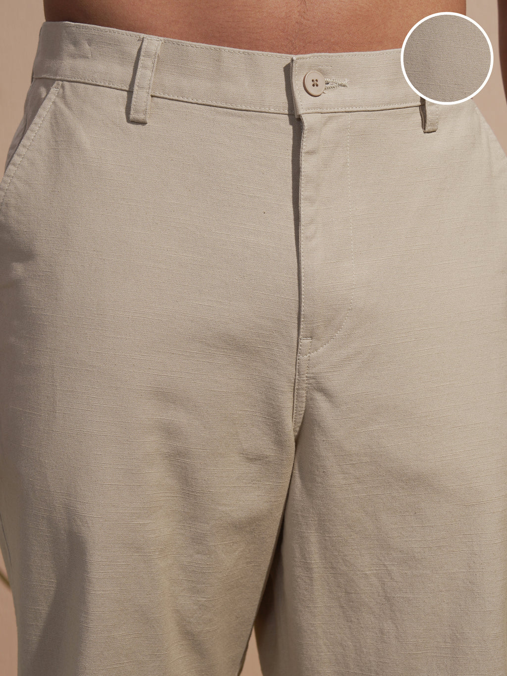 Highlander Men Grey Relaxed Fit Solid Casual Trouser - Grey - Image 5