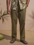 Highlander Men Brown Relaxed Fit Solid Casual Trouser - Brown - Image 1