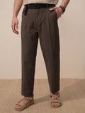 Highlander Men Black Relaxed Fit Solid Casual Trouser - Black - Image 1