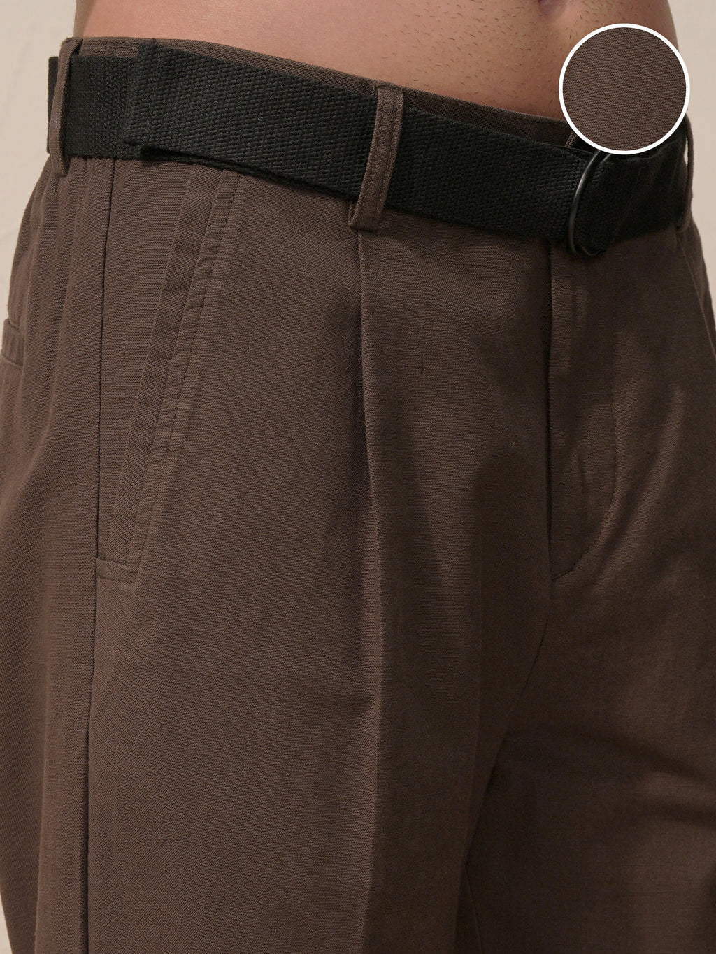 Highlander Men Black Relaxed Fit Solid Casual Trouser - Black - Image 5