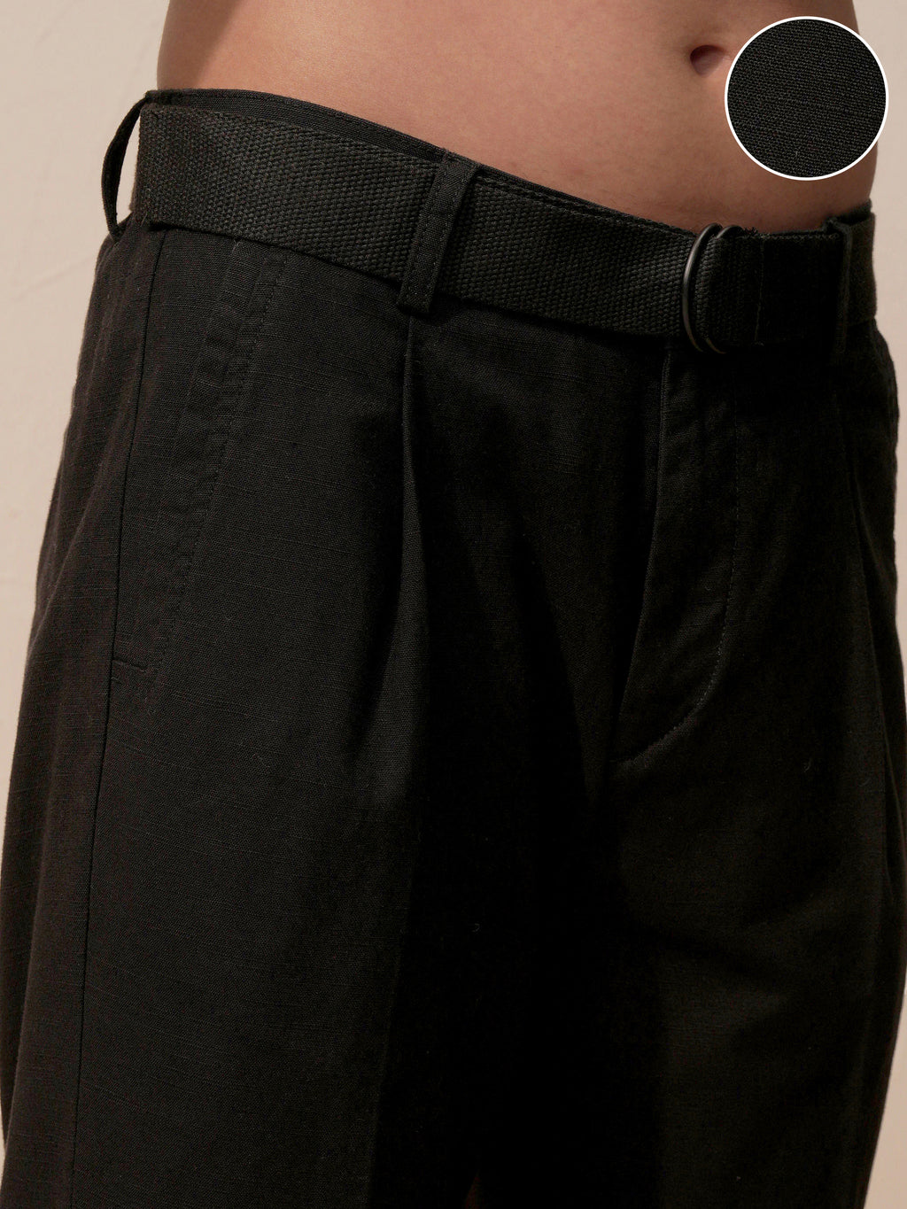 Highlander Men Black Relaxed Fit Solid Casual Trouser - Black - Image 5