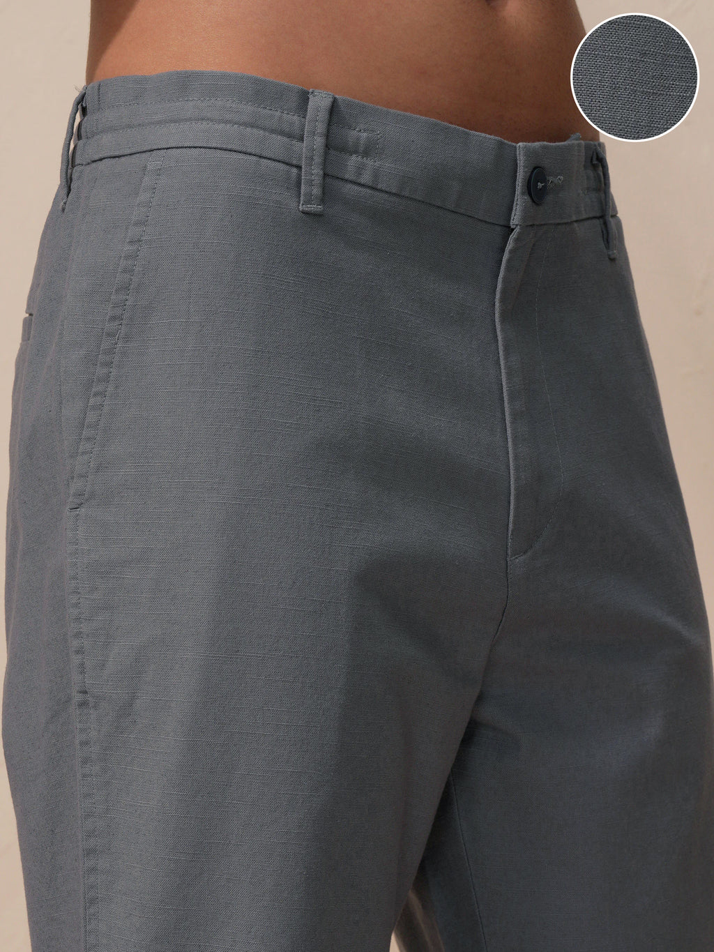 Highlander Men Grey Relaxed Fit Solid Casual Trouser - Grey - Image 5