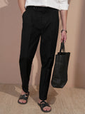 Highlander Men Black Relaxed Fit Solid Casual Trouser - Black - Image 1