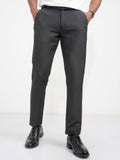 Highlander Men Black Slim Fit SOlid Casual Trouser - Black - Image 1