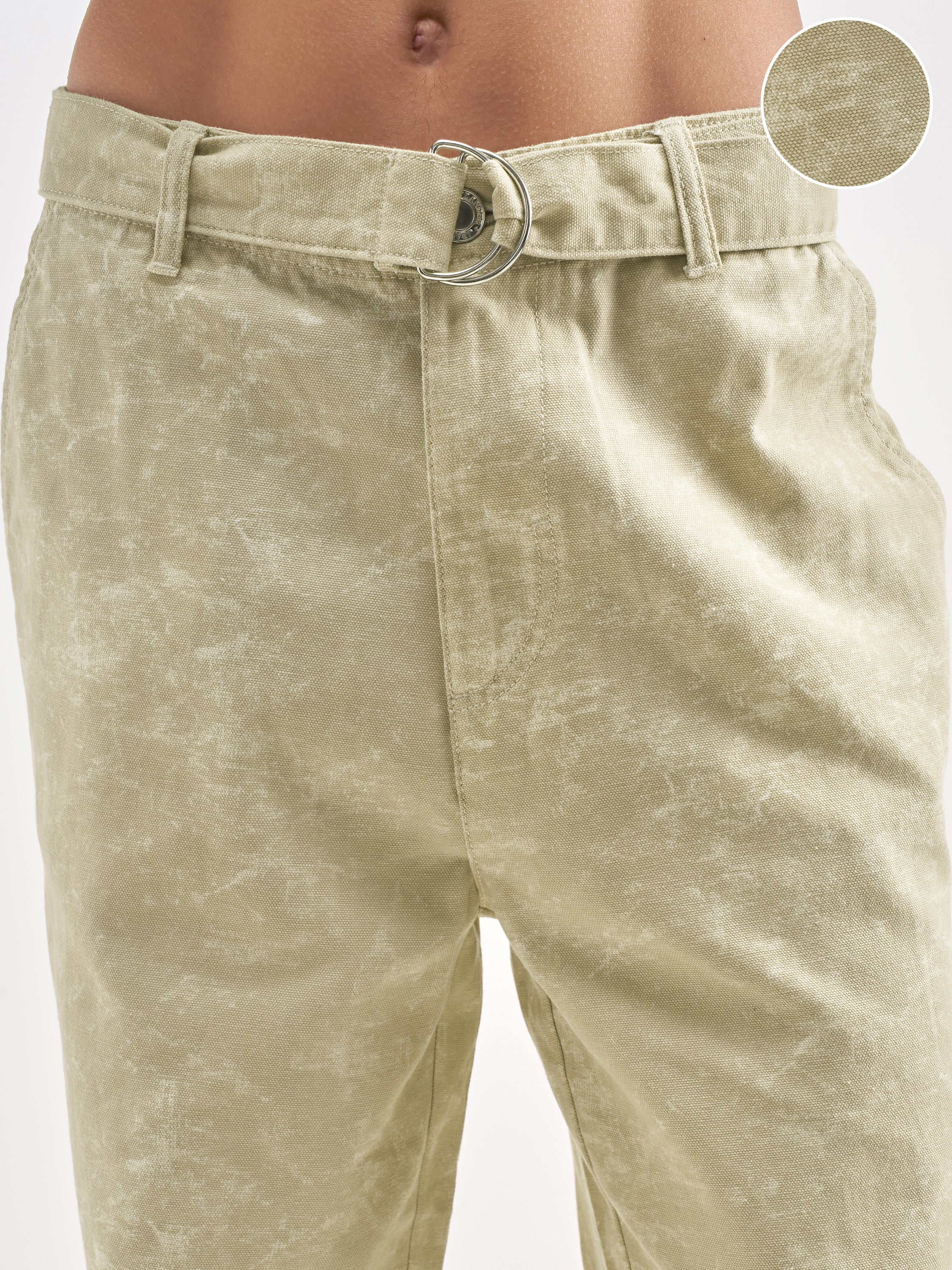 Highlander Men Beige Baggy Fit Printed Regular Trouser - Beige - Image 5