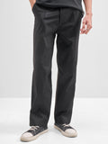 Highlander Men Black Loose Fit Solid Regular Trouser - Black - Image 1
