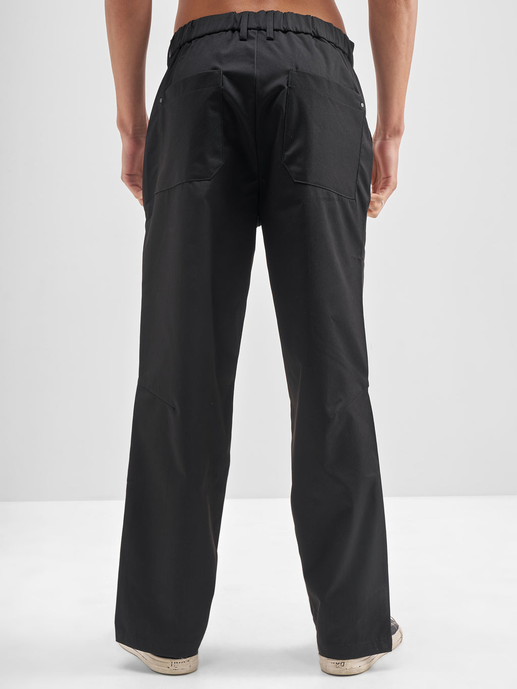Highlander Men Black Loose Fit Solid Regular Trouser - Black - Image 3