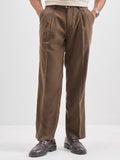 Highlander Men Brown Solid Formal Trouser - Brown - Image 1