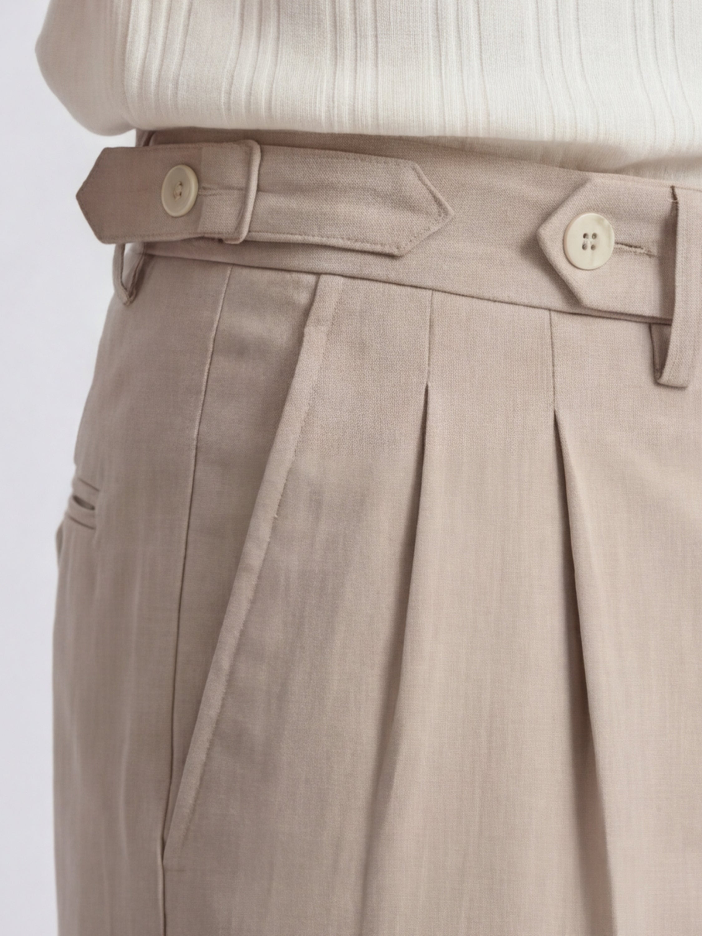 Highlander Men Tan Relaxed Fit Solid Regular Trouser - Tan - Image 6