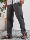 Highlander Men Grey Relaxed Fit Solid Regular Trouser - Grey - Image 1