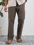 Highlander Men Brown Relaxed Fit Solid Regular Trouser - Brown - Image 1