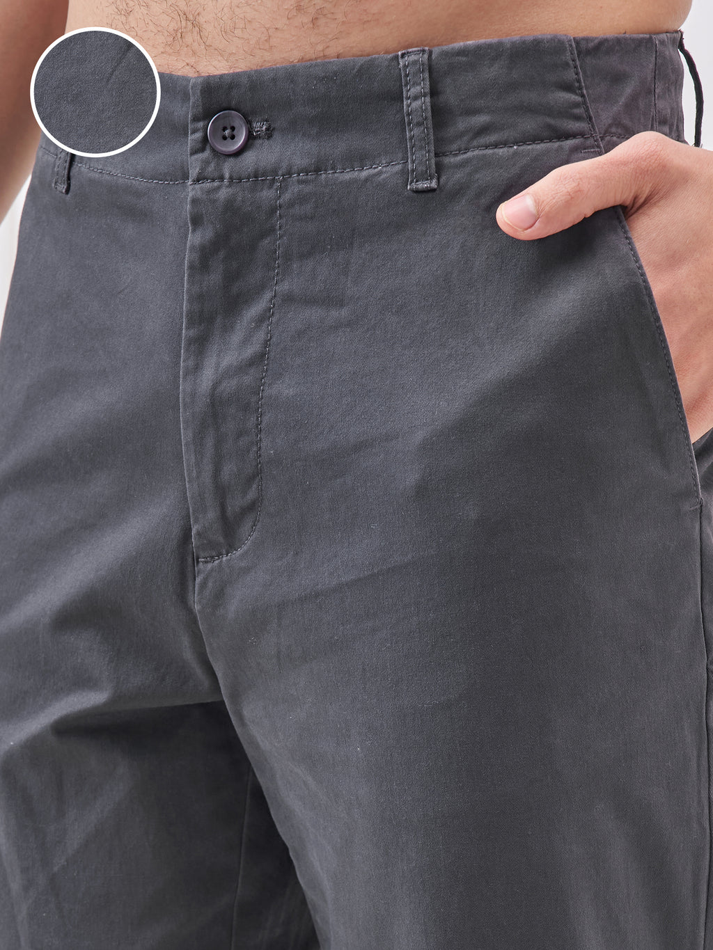 Highlander Men Black Relaxed Fit Solid Regular Trouser - Black - Image 5